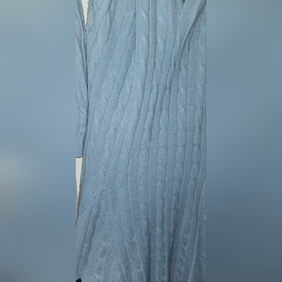 Cable-Knit Wool-Cashmere Sweater Dress Polo Ralph Lauren XXL - Picture 6 of 6